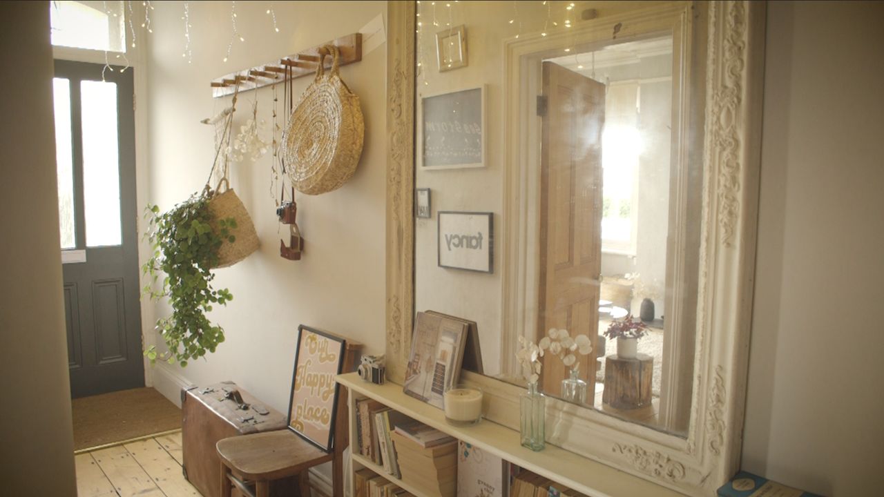 neutral scheme hallway in Instagrammer Dee Campling&#039;s house