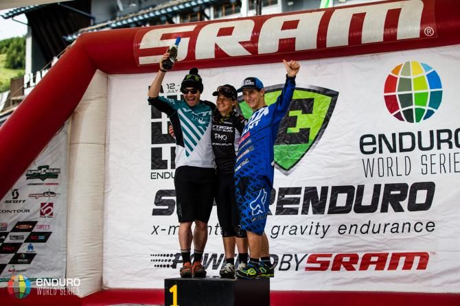 Overal leader's podium