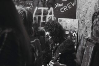 Brian May backstage at the Marquee