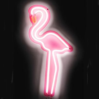 flamingo neon pink light