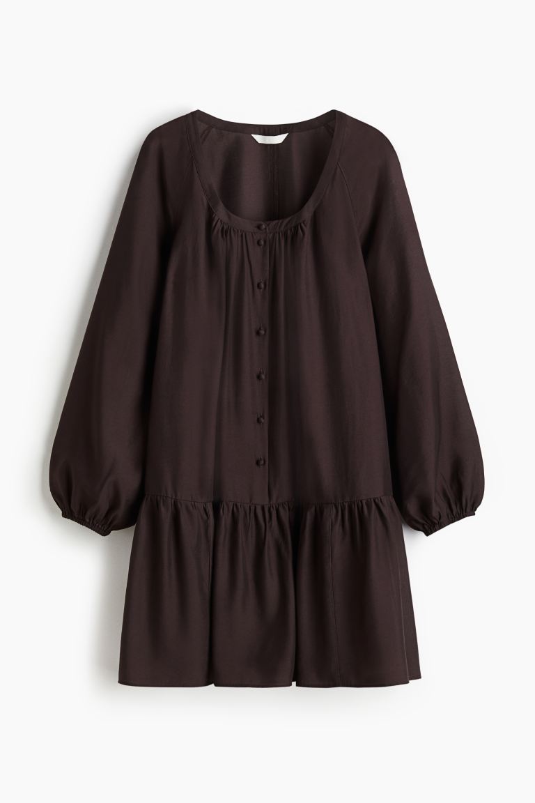 Button-Front Tunic Dress