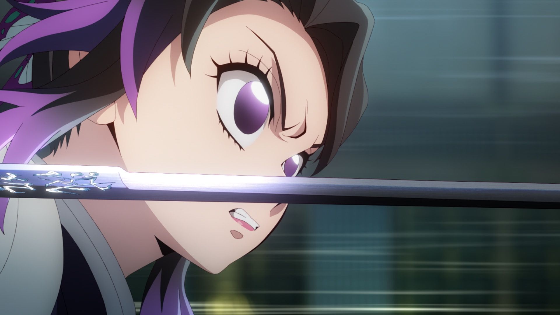 Shinobu getting ready to attack Demon Slayer Infinity Castle