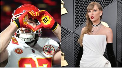 Travis Kelce liked a picture of Taylor Swift posing on the Grammys red carpet. 