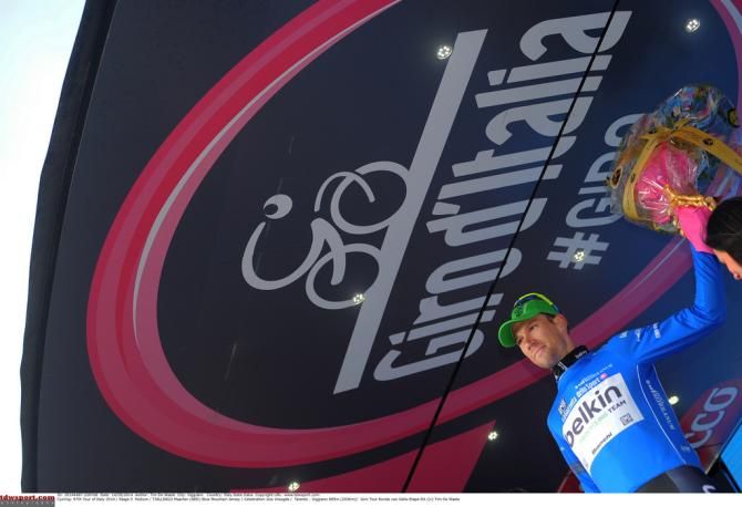 Maarten Tjallingii (Belkin) on the podium