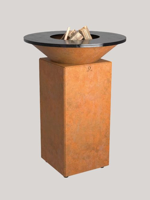 Wood Fired Outdoor Cooking Unit in Corten