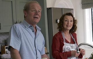 Peter Mullan as Michael with Lesley Manville as Cathy in Mum