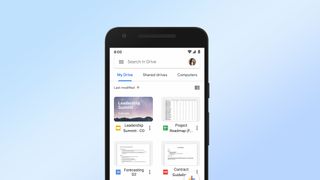 Screenshot of Google Drive Android app.