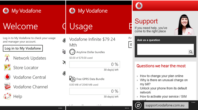 Vodafone Australia launches My Vodafone app for Windows Phone users ...