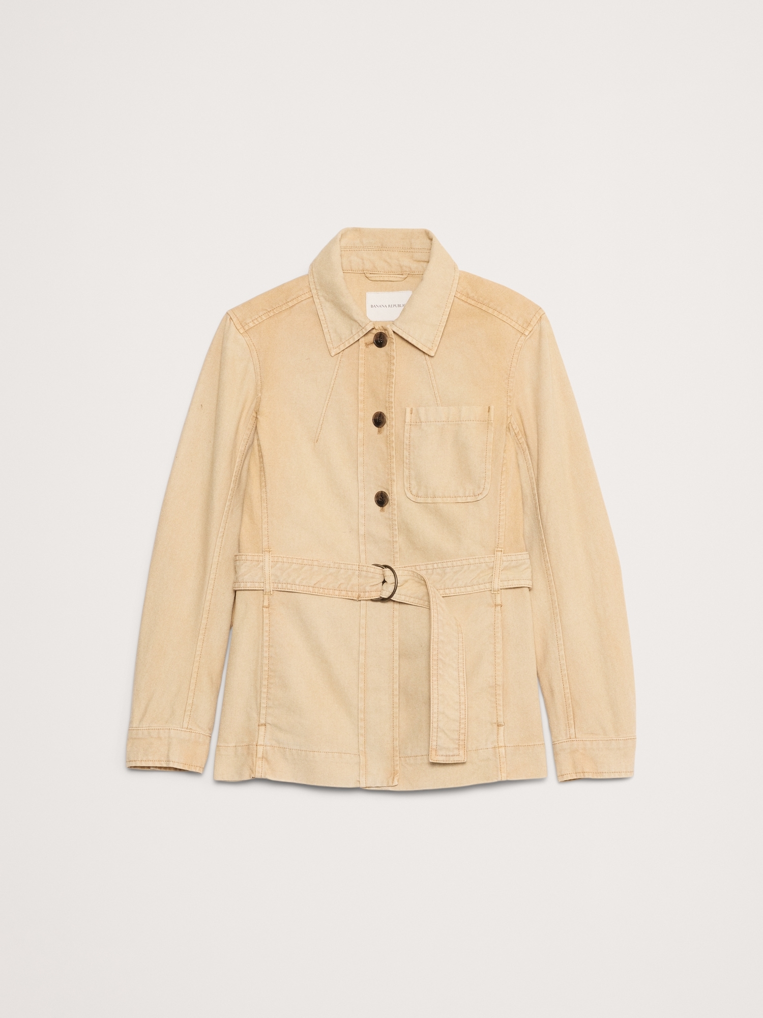 Cotton Canvas Shirt Jacket