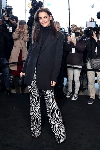 Katie Holmes' zebra pants