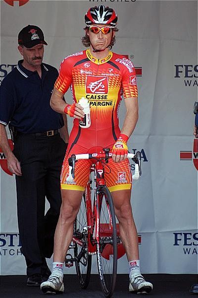 Gutierrez with a last sip of water