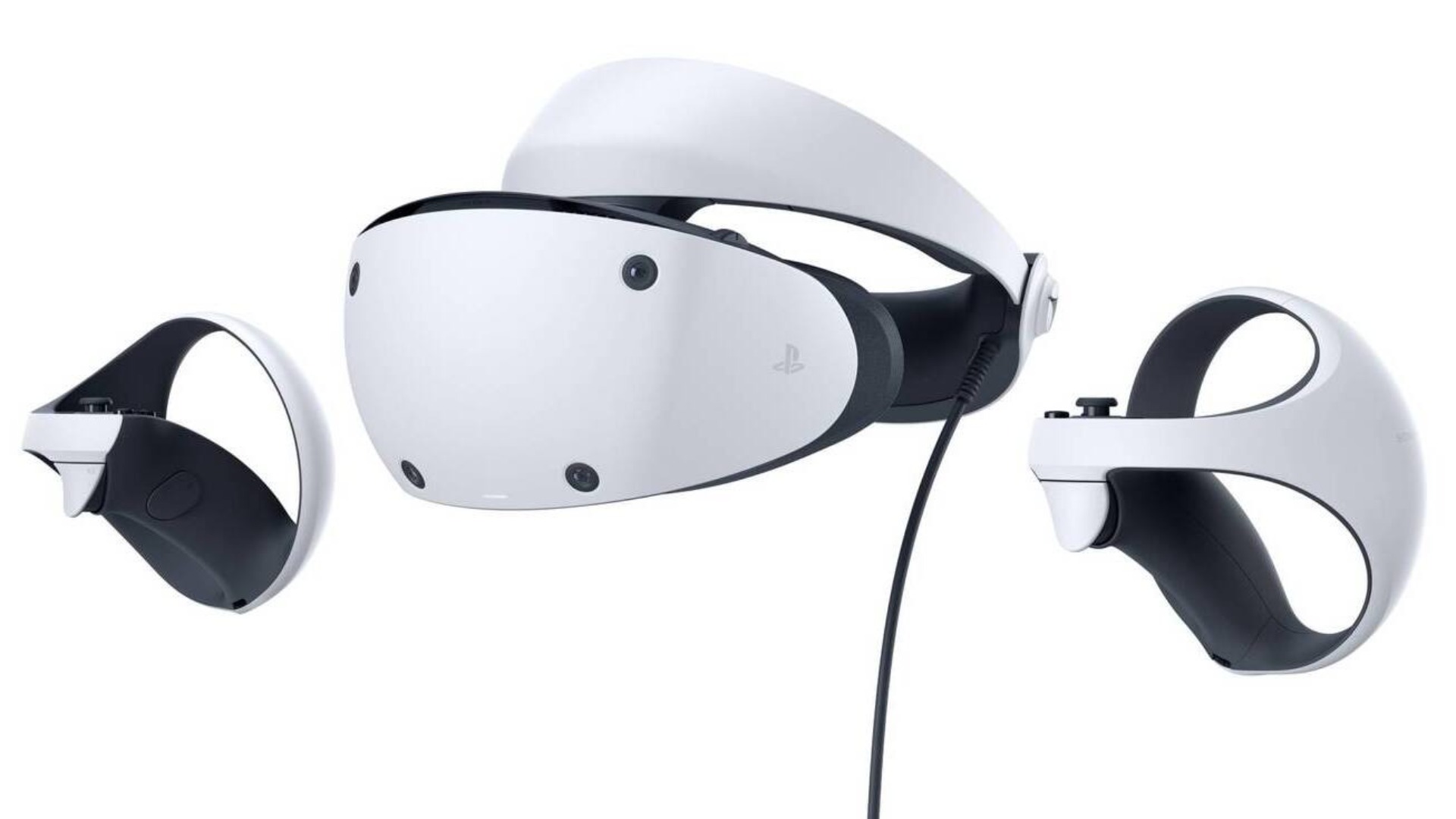 The first image of the PSVR 2 headset and its controllers