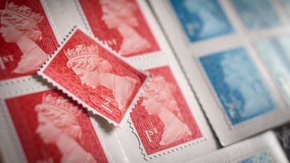 A sheet of stamps