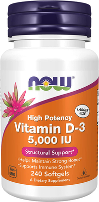 NOW Supplements, Vitamin D-3 Softgels| Was $29.99, Now $11.27 at Amazon