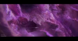 Netflix Spaceman VFX; a space cloud