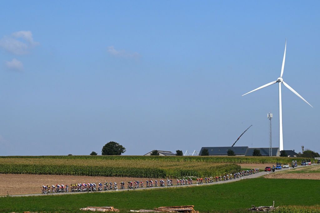 LUXEMBOURG LUXEMBOURG SEPTEMBER 18 A general view of the peloton competing during the 84th Tour de Luxembourg 2024 Stage 1 a 158km stage from Luxembourg to Luxembourg 288m UCIWT on September 18 2024 in Luxembourg Luxembourg Photo by Tim de WaeleGetty Images