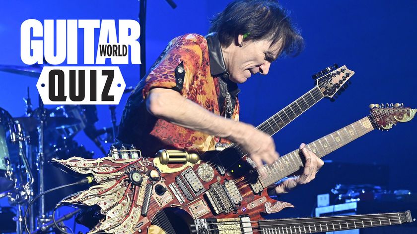 Steve Vai performs onstage at the Fox Theater in Oakland, California on February 3, 2024