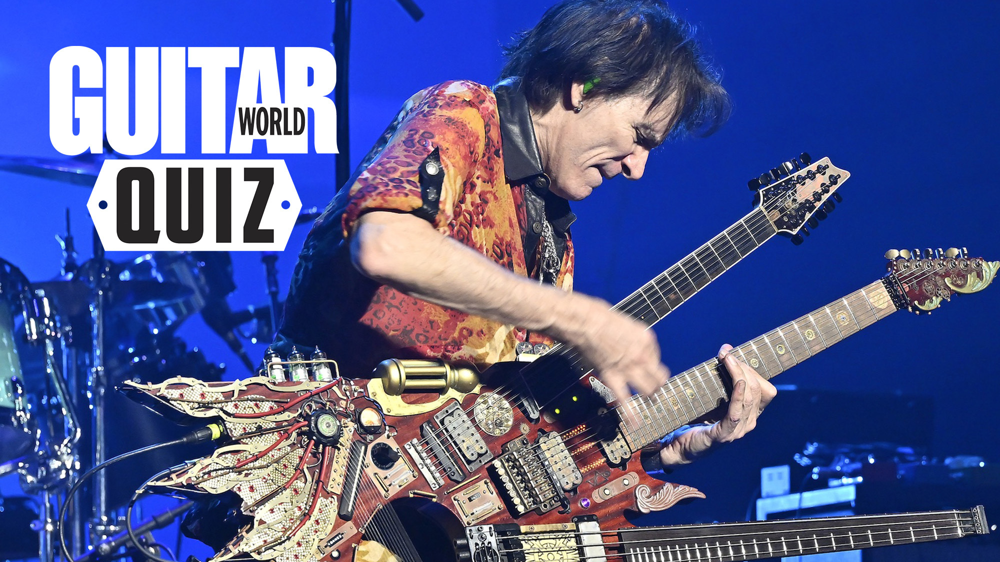 Steve Vai performs onstage at the Fox Theater in Oakland, California on February 3, 2024