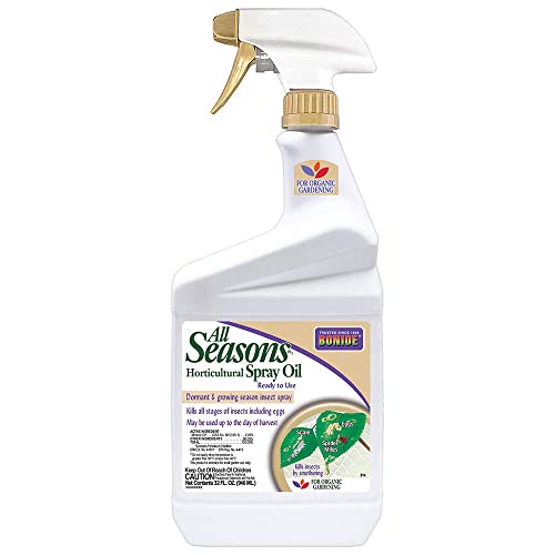 Bonide All Seasons Horticultural &amp;amp; Dormant Spray Oil, 32 Oz | Ready-To-Use Spray, Disease Prevention, Insect Killer, for Organic Gardening