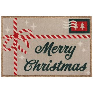 Dunelm Christmas Letter Washable Indoor Doormat