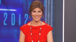 Julie on the Big Brother Season 28 stage. 