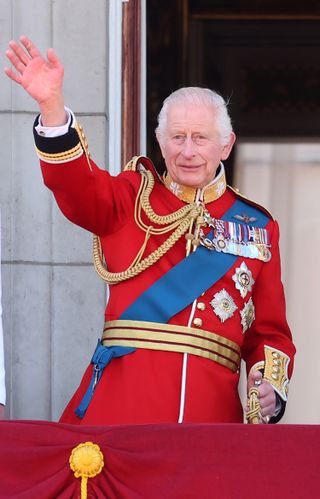 King Charles at Trooping the Colour 2024