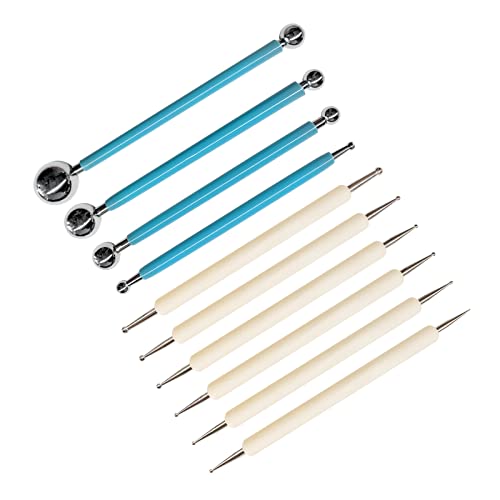 10pcs Dotting Tools, Ball End Dot Art Tools for Rock Painting, Pottery Clay Modeling Embossing Art Mandala