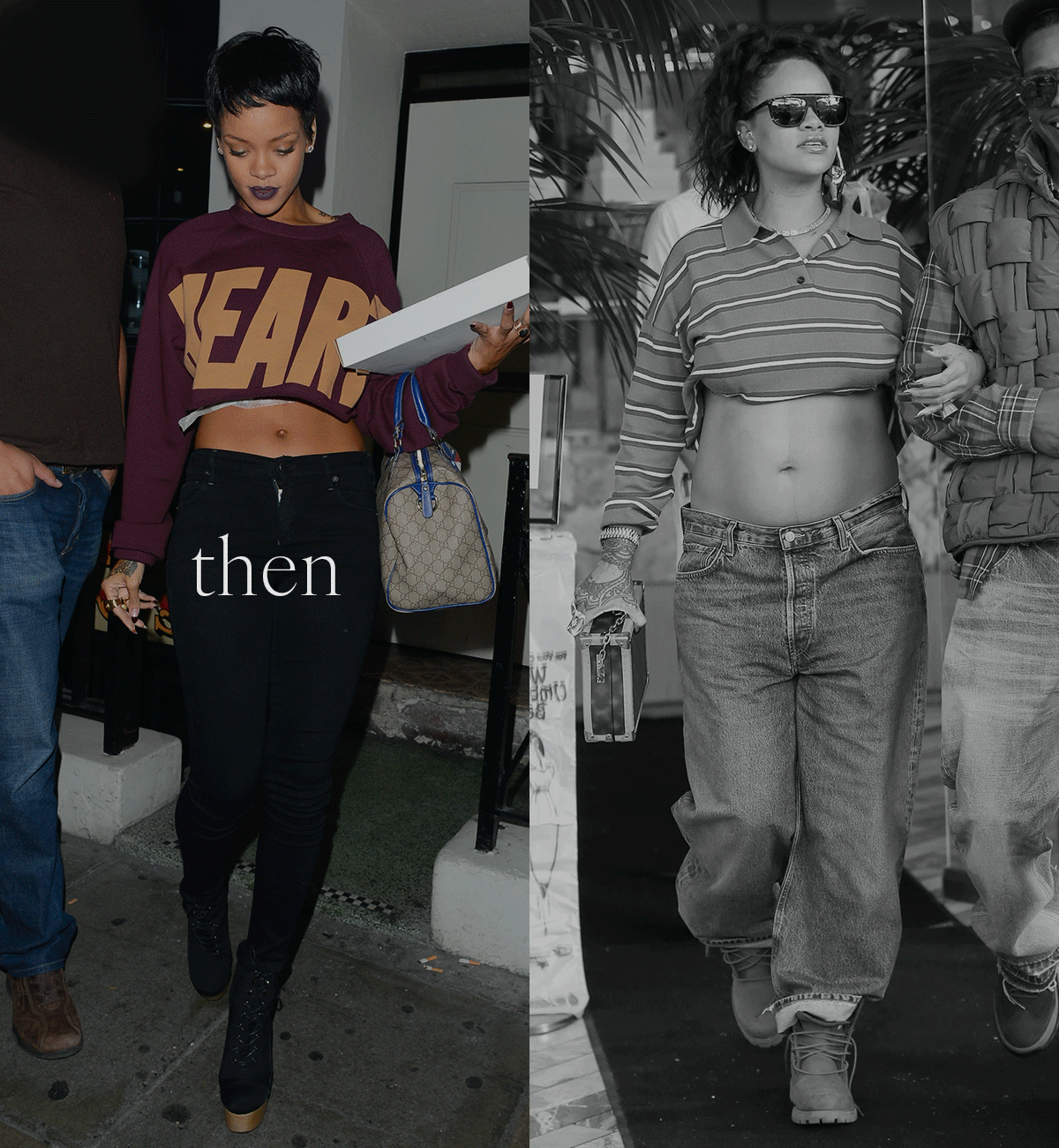 celebrities in jeans - then and now