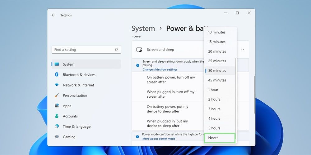 Windows 11 PC がスリープするタイミングを選択する方法