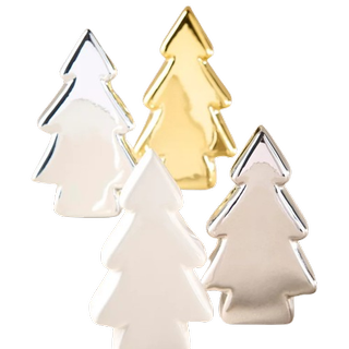 Ceramic Christmas Tree - Set of 4