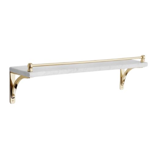 Rejuvenation, Lorraine Marble Shelf, Rail &amp;amp; Bracket Set