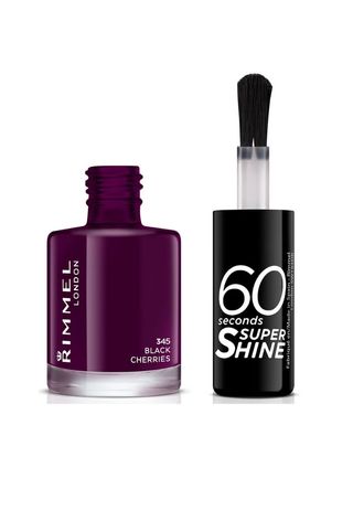 Rimmel 60 Seconds Super Shine Nail Polish - Black Cherries