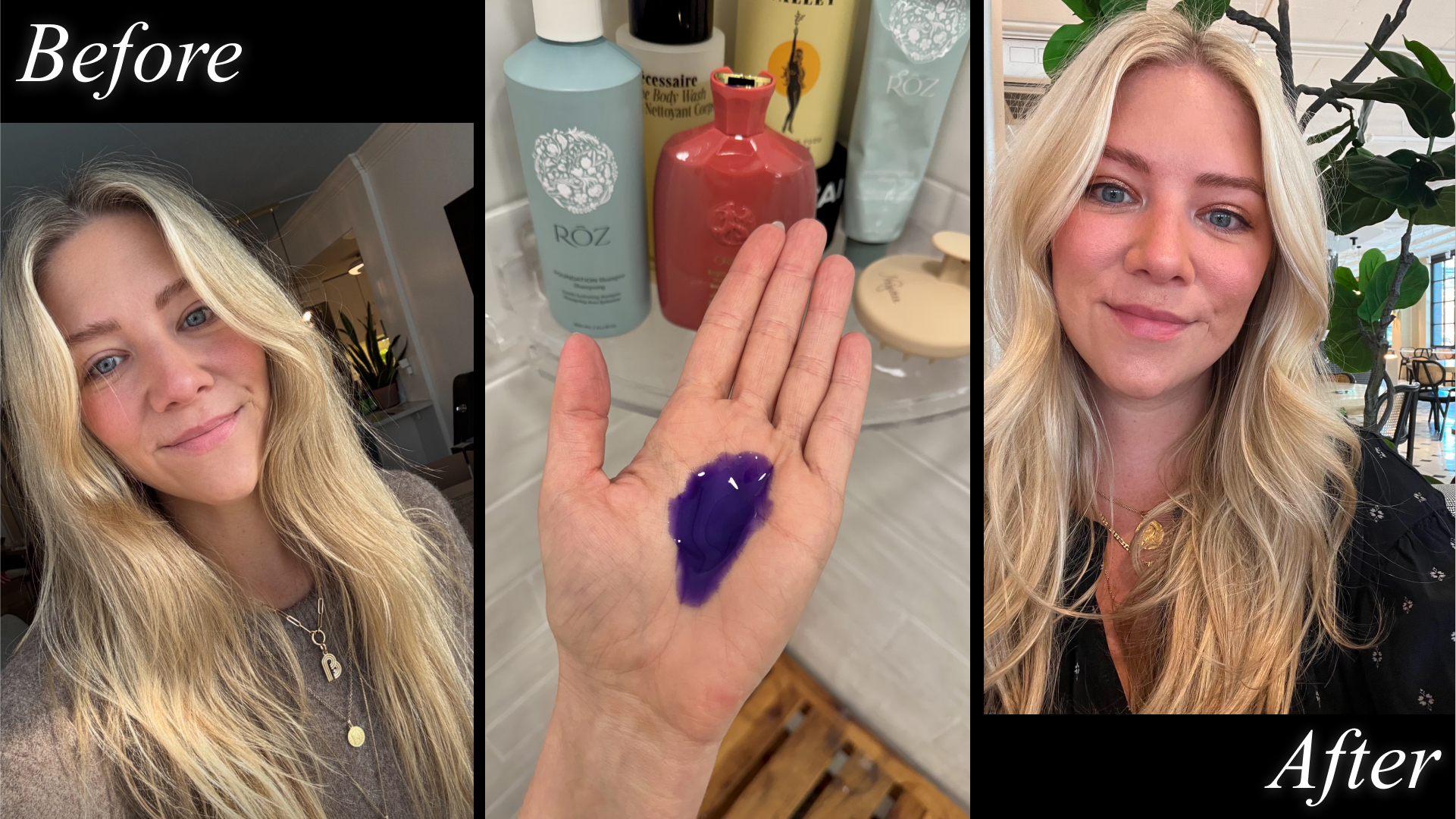 Contributing beauty writer Brianna Peters uses Oribe's purple shampoo.