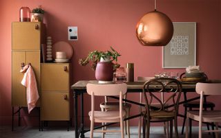 colors that go with red and copper