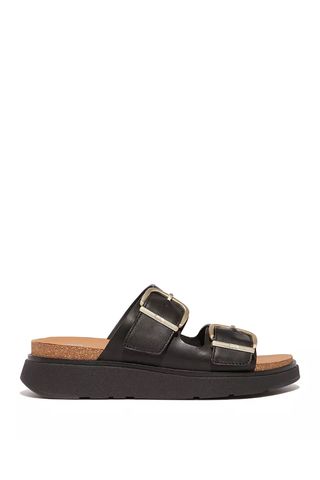 FitFlop GEN-FF Buckle Two Bar Leather Slides