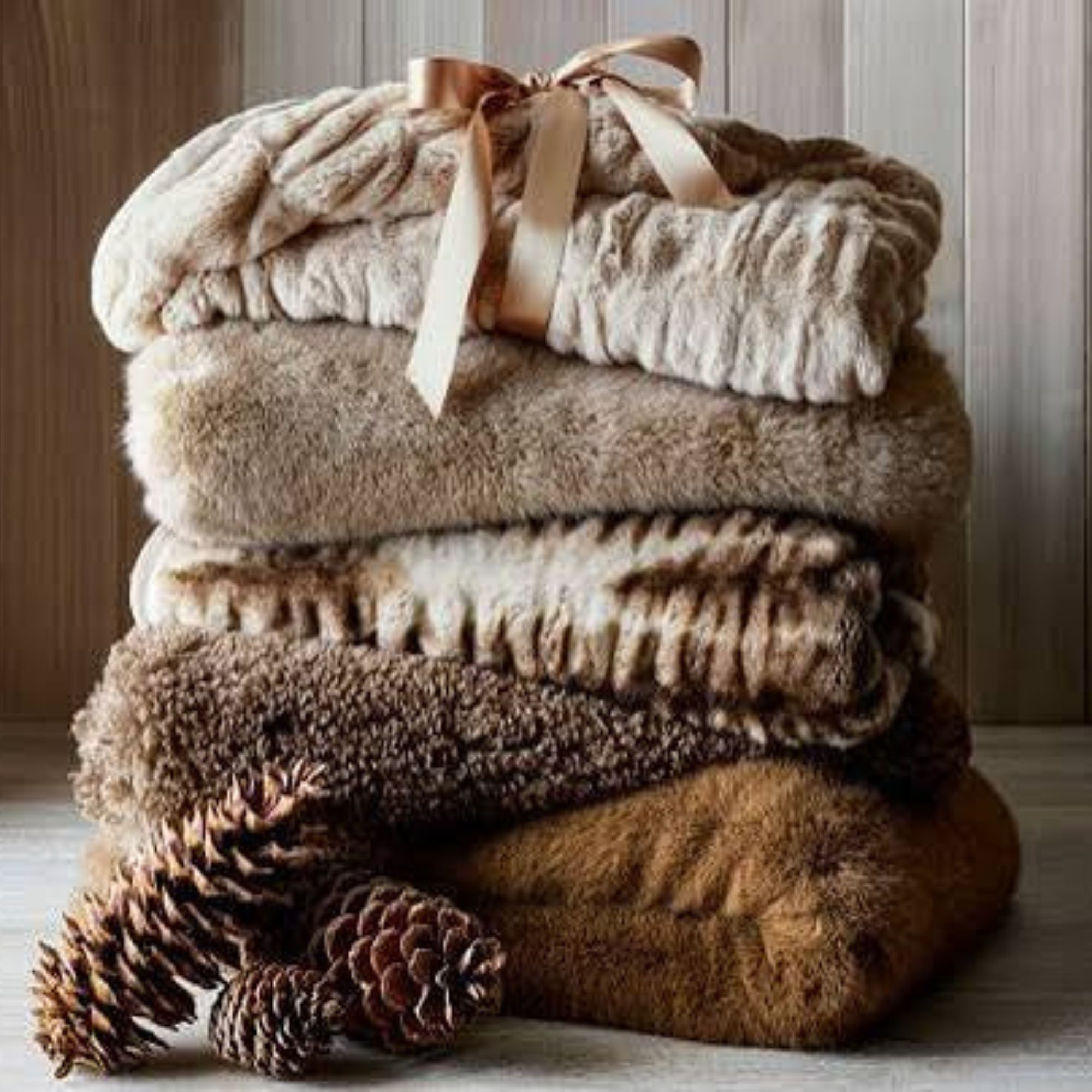 Pottery Barn, Faux Fur Mink Throw