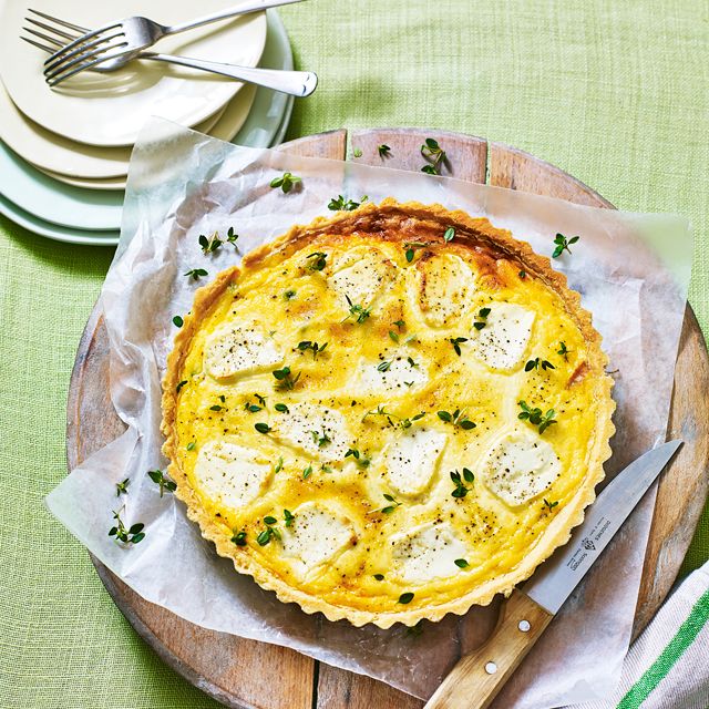 Goats’ Cheese Tart With Greens Dessert Recipes Woman And Home