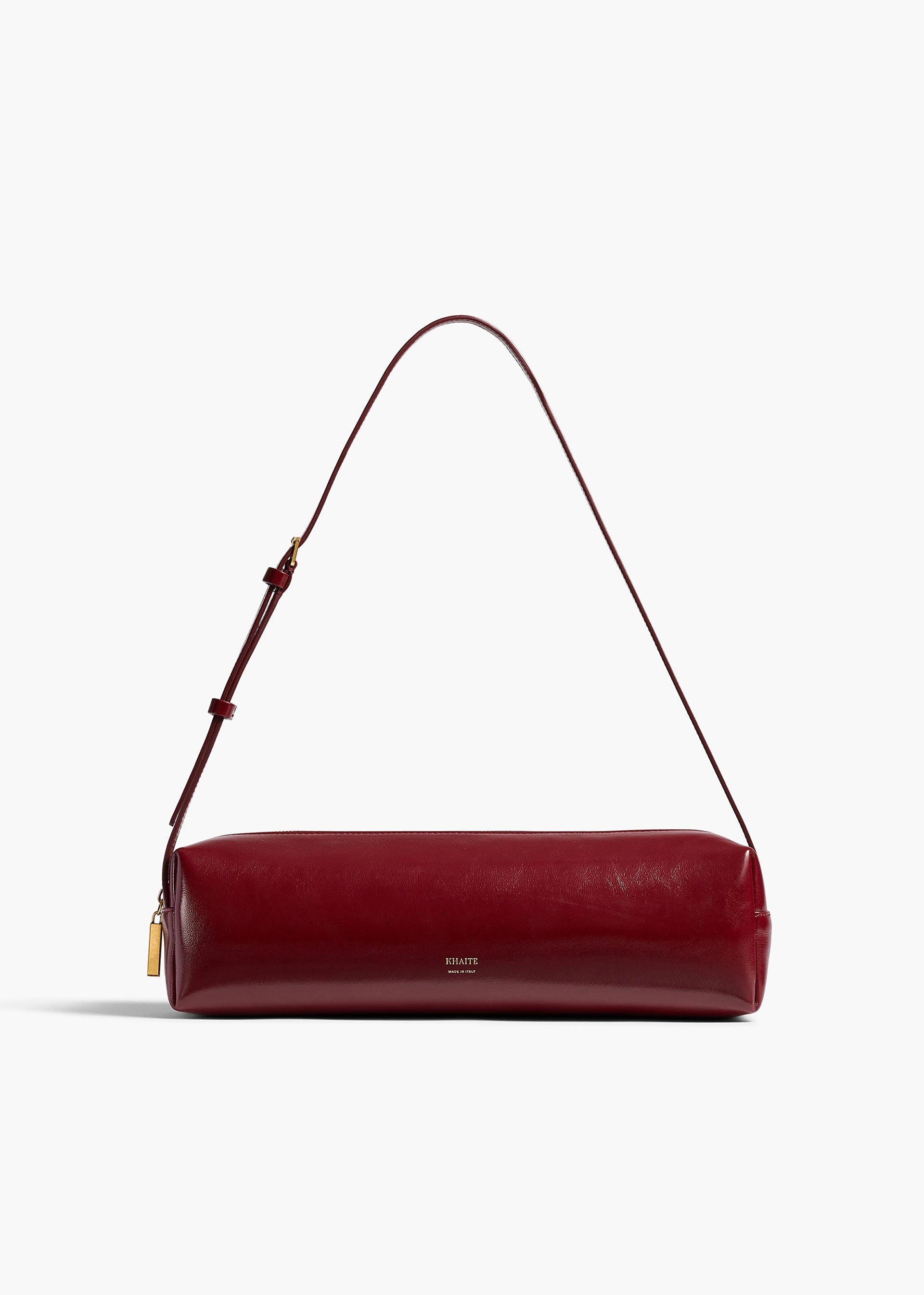 Kye Shoulder Bag in Oxblood Crackle Patent Leather - O/s / Oxblood / 100%calfskin
