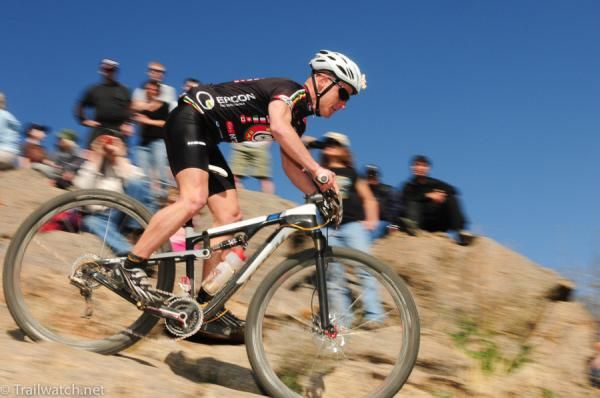 Lots of riders lost chains on this bumpy descent