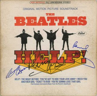 A fully signed copy of The Beatles' Help album