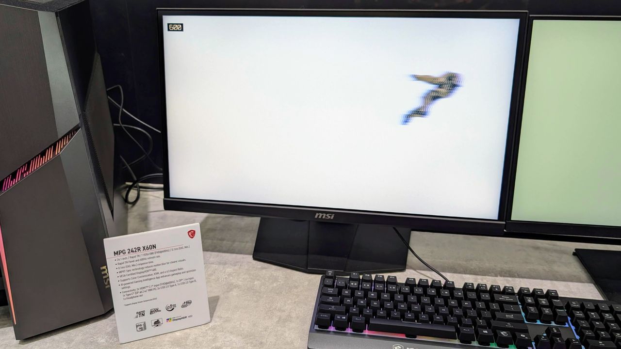 MSI MPG 274URDFW E16M 600Hz gaming monitor at Computex 2025