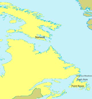 One of the possible Viking sites was found in Nanook in Newfoundland.