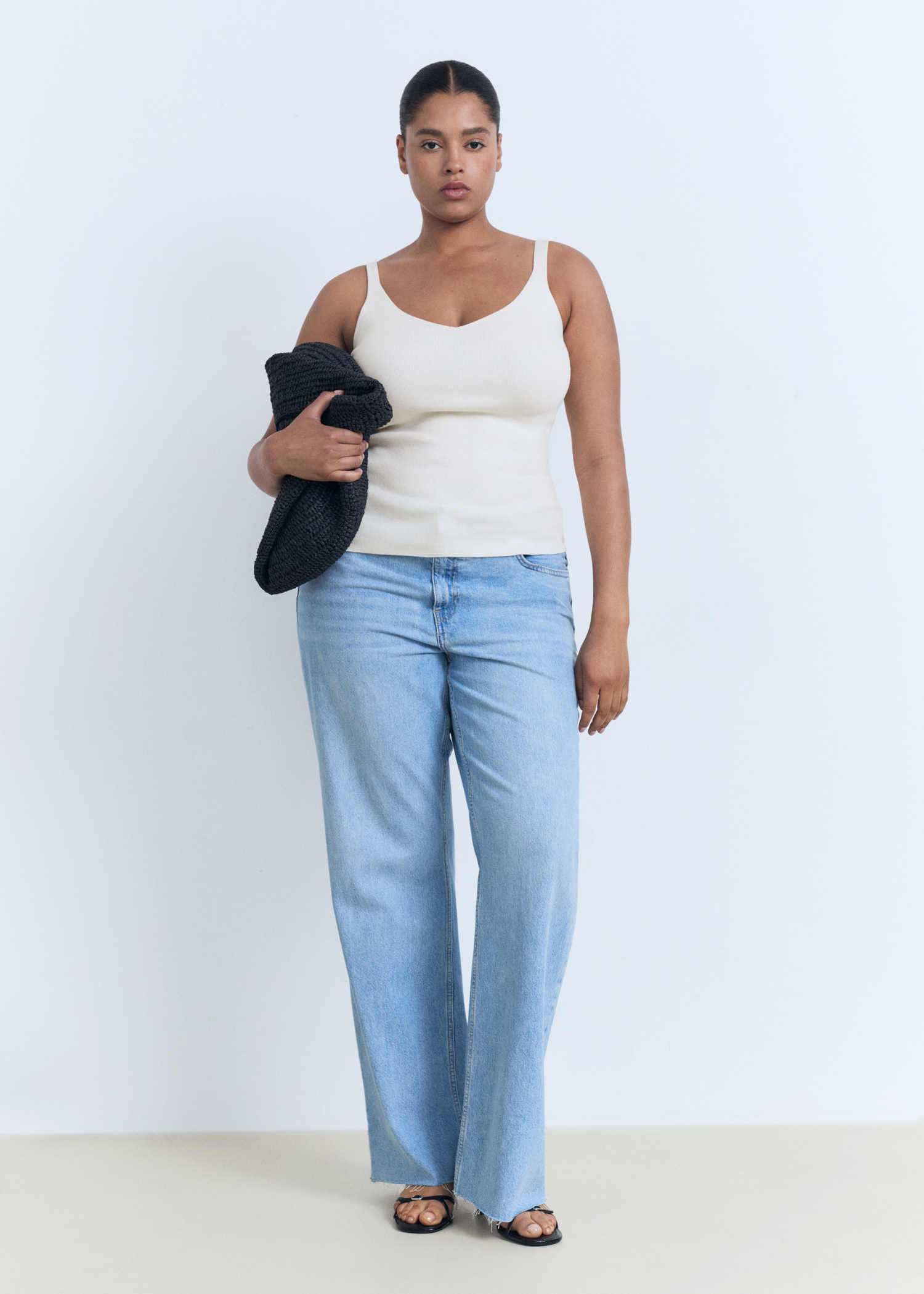 V-Neck Knitted Top - Women | Mango United Kingdom