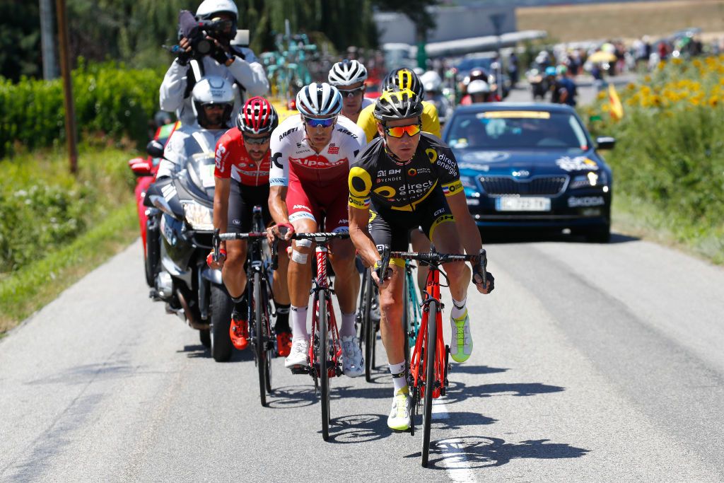 Thomas Voeckler (Direct Energie) in the breakaway on stage 14 of the Tour de France