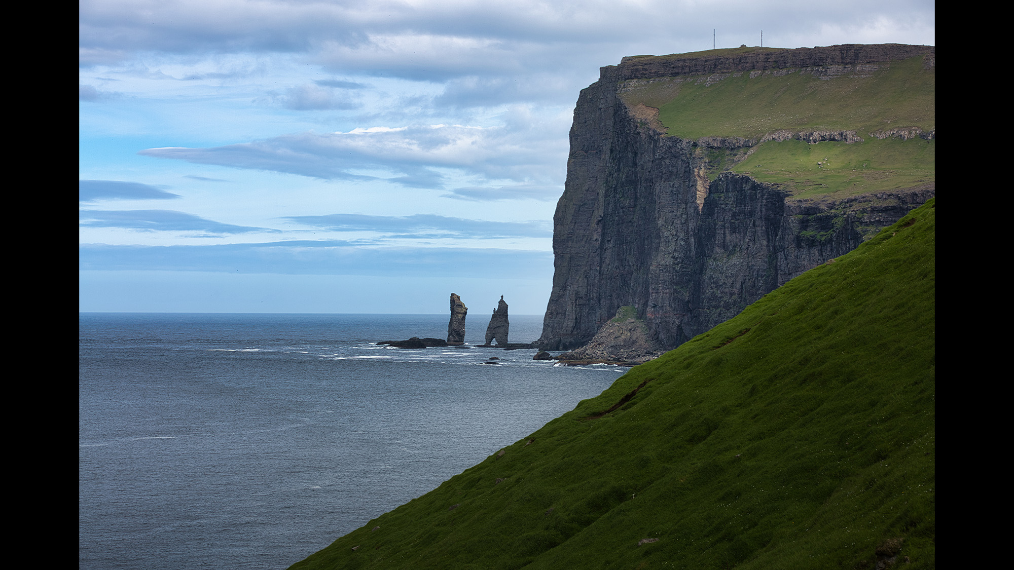 Cliffs on a coastline