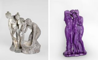 left: Bending, 2016. Right: Purple Graces, 2016