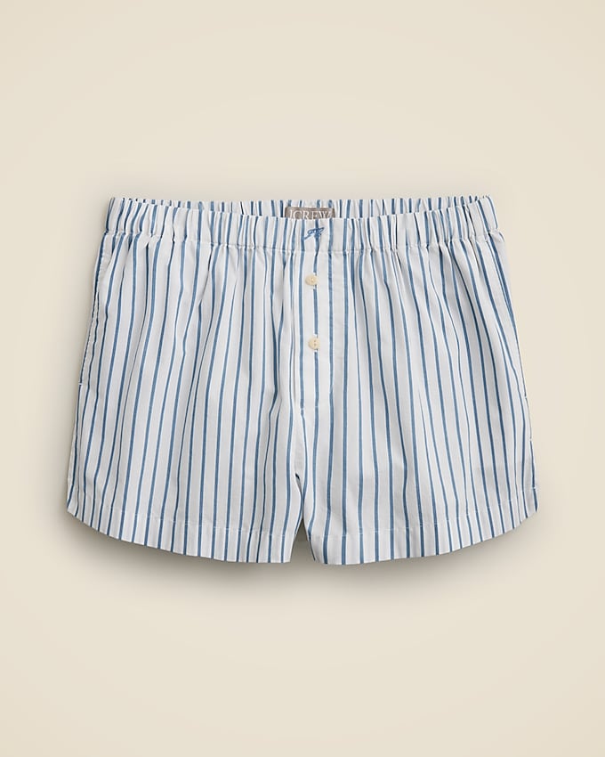 Cotton poplin boxer small in stripe