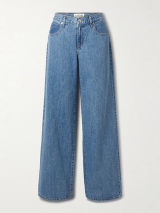 Mica Low-Rise Wide-Leg Organic Jeans