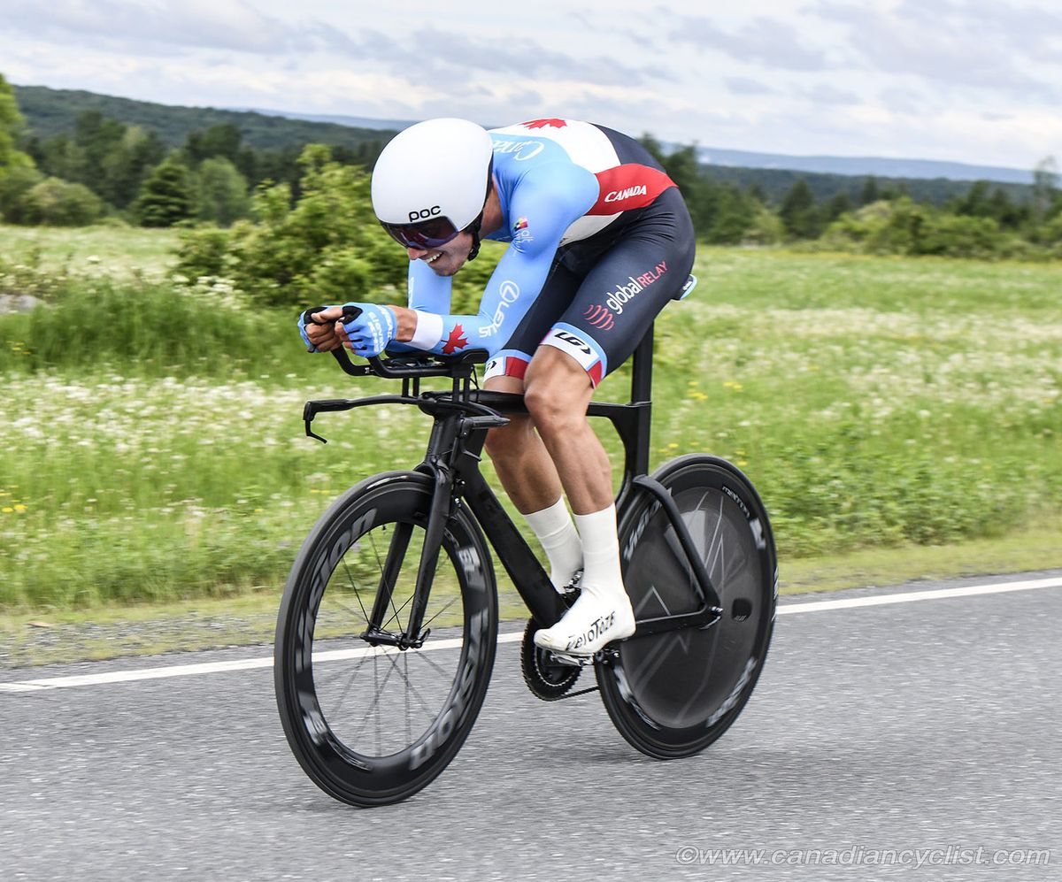 Adam Roberge (Team Canada) finished 2nd in the Tour de Beauce time trial