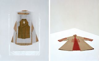 left: ’Habit Dauphin’, 1792. Right: ’Denise Poiret’ coat, Paul Poiret, 1922